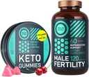 WILD FUEL Mand Fertilitet Supplement og Keto Gummies Sundhed og Energi Bundle