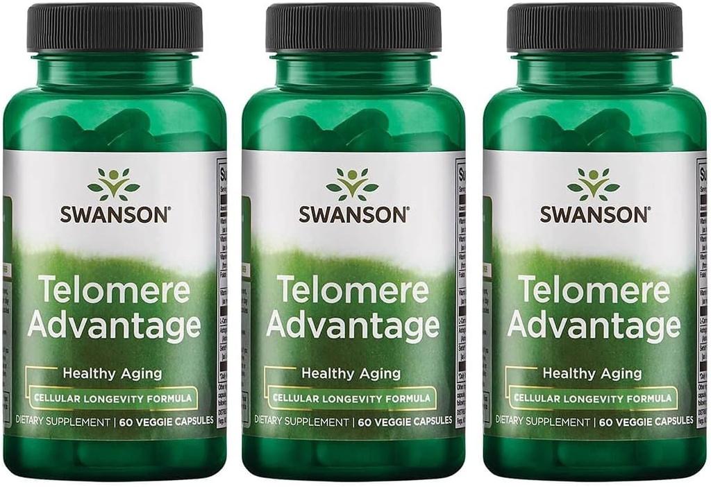 Swanson Ultra Telomere Advantage 60 Veg Caps 3 Pack