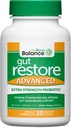 Dr. Drew Sinatras LifeBiome Gut Restore Advanced, Maksimum Strength Microbiome Probiotic med fermenterede botanicals, 11 Multi Stains, 30 Once- Daily Capsules, Vegetar, Soy-, Dair-, og Gluten Free
