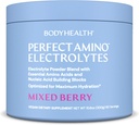 BodyHealth PerfectAmino Electrolytes Powder No Sugar, Keto Sugar Free Fasting Electrolytes Drink Mix, Hydration Powder with Trace Minerals - Blandet Berry - 60 Servering