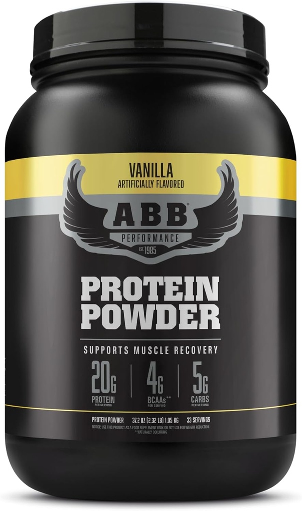 American Body Building (ABB Pure Pro Protein Powder, Vanilla, 33 Servere