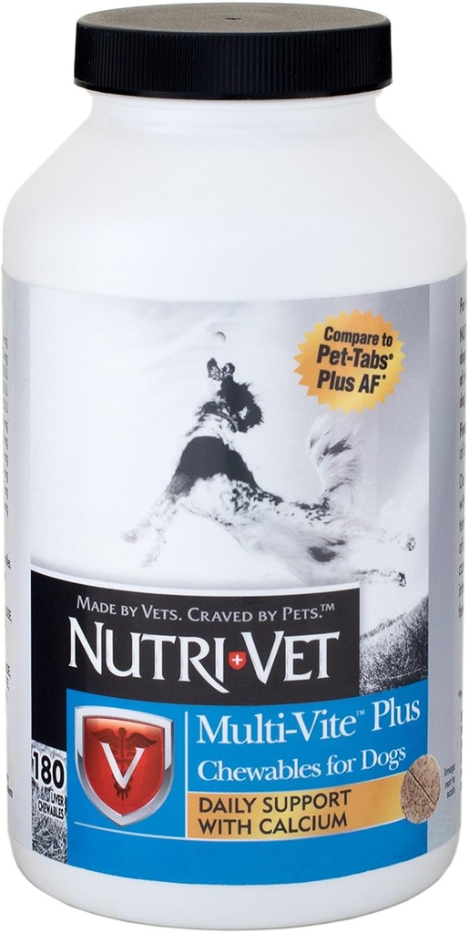 Nutri- Vet Multi- Vite Chewables for Dogs against 124; Formuleret med Vitamin & Min til støtte Balanced Diet