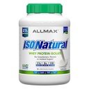 ALLMAX ISONATURAL Whey Protein Isolate, Unflavored - 5 LB - 27 Gram Protein Per Scoop - Zero Fat & Sugar - 99% Lactose Free - med Prebiotics - Ingen kunstige Flavors - Ca. 78 Servering