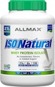 ALLMAX ISONATURAL Whey Protein Isolate, Unflavored - 5 LB - 27 Gram Protein Per Scoop - Zero Fat & Sugar - 99% Lactose Free - med Prebiotics - Ingen kunstige Flavors - Ca. 78 Servering