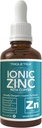 Ionic Zink Plus kobber flydende koncentrat 240 Servere, glasflaske, Vegan - Balanceret forhold af zink kobber - Understøtter Immunitet, Brain Thyroid (2 oz.)