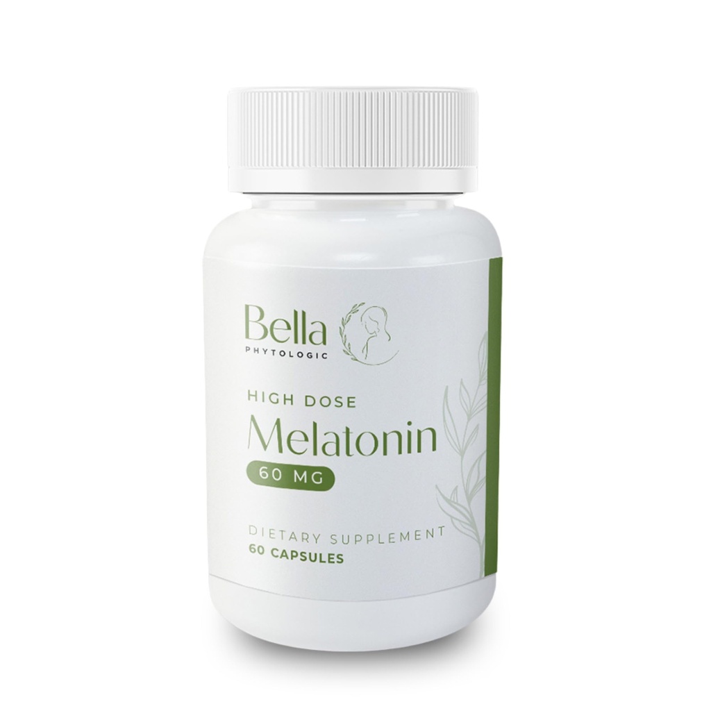 Melatonin Pure 60mg – High Potency Nighttime Sleep Aid for Deep Rest, Relaxation, Jet Lag & Stress Relief – Fast-Acting, Non-Habit Forming, Drug-Free, Made in USA (60 Capsules)