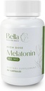Melatonin Pure 60mg - High Potency Nighttime Sleep Aid for Deep Rest, Afslapning, Jet Lag & Stress Relief - Fast- Active, Ikke-Habit Danning, Drug- Free, Made in USA (60 Kapsler)