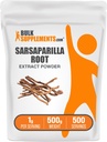Bulkaparments.com Sarsaparilla Root Extract Powder - Sarsaparilla Supplement, Smilax Sarsaparilla Root - Herbal & Gluten Free, 1g per Serving, 500g (1.1 lbs) (Pack of 1)