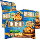 Anabar Protein Bar, The Protein- Packed Candy Bar, Amazing Tasting Protein Bar, Ingen sukkeralkoholer, High Protein, Forbløffende lækker (12 Barer, Mælk Chokolade Monster Cookie Crunch)
