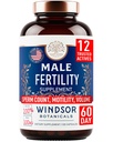 Mandlige fertilitet supplement med Maca Root - Herre sundhed conception Fertilitet Prenatal Vitamin Plus naturlige ekstrakter - Prenatal Fertilitet Kosttilskud til mænd - 3. part testet - 120 kapsler, 2 måneder