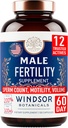 Mandlige fertilitet supplement med Maca Root - Herre sundhed conception Fertilitet Prenatal Vitamin Plus naturlige ekstrakter - Prenatal Fertilitet Kosttilskud til mænd - 3. part testet - 120 kapsler, 2 måneder