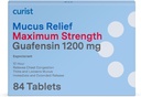Curist Guaifenesin Mucus Relief 1200 mg Maximum Strength OTC - 84 Count Extended Release Tablets - Reducer Mucus Clear Congestion (84 Count Tablet Bulk Pack)