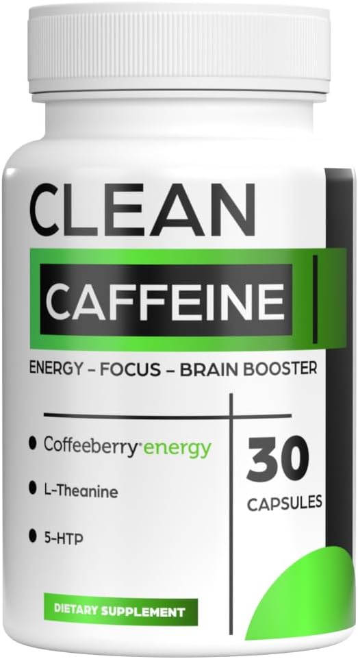 Ren Koffein piller - Coffeeberry Energy Koffein - Ingen Jitters - Ren energi - Koffein piller - 30 dages forsyning
