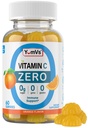 Yum- Vs - Zero Sugar Vitamin C Gummier for voksne & Børn - 250 mg VIT C Immunstøtte Gummy Vitaminer - Sukker Free Chewable C Gummy Supplement - High Potence Vegetar C Boost (60)