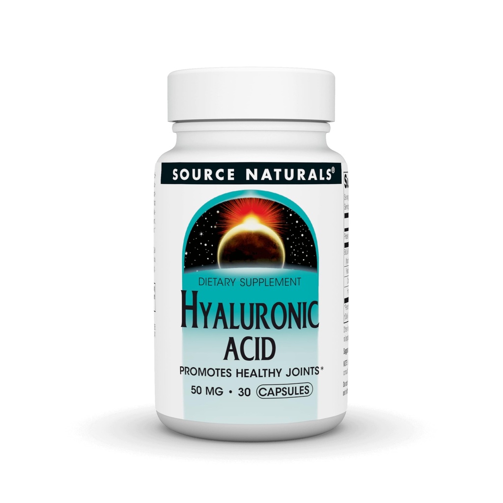 Kilde Naturals Hyaluronsyre, fremmer sunde joints *, 50mg - 60 kapsler