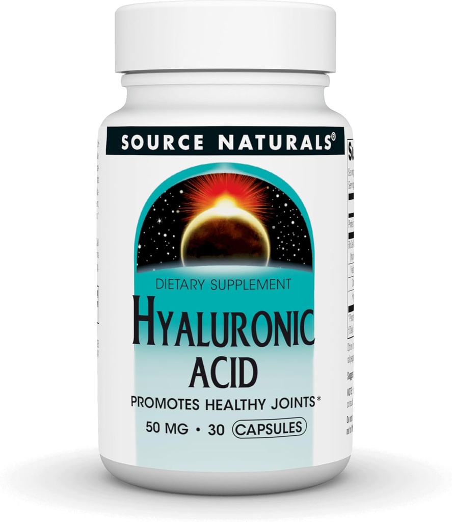 Source Naturals Hyaluronic Acid, Promotes Healthy Joints*, 50mg - 60 Capsules