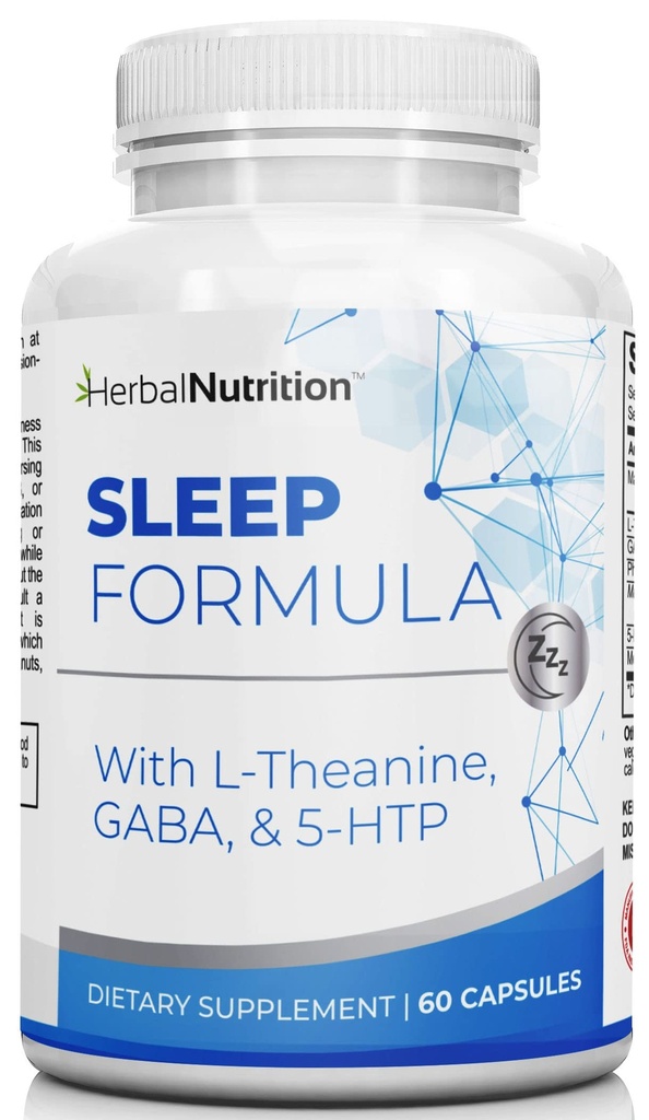 Urte Nutrition Sleep Support Support Sleep Formel er en Multi- Ingredient Sleep Supplement med Melatonin, GABA, L- Theanine, og mere, Sov som du er på Cloud 9! En 60 Ct flaske