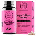 Vegan Collagen Booster - Plant-Based Supplement for Hair, Skin, Nails + Connective Tissue - Hyaluronic Acid, L-Lysine, Gotu Kola - Vegetarian Collagen Builder - Non-GMO, Vegan, Gluten-Free, 60 Ct