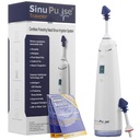 SinuPulse Traveler med 30 Sinuair Packets - Cordless Pulserende Nasal kunstvanding Sinus Rinse System, Space Saving Cleaner & Relief Machine til Rejser, mere effektiv end Neti Pot eller Næse Spray Flaske