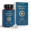 Rent Optimal Magnesium Complex - 6 Forms Magnesium Glycinat, Citrate & Malate - Sleep Support, Stress Relief, Muskler, Heart Health & Relaxation - Magnesium Supplement for kvinder & mænd, 120 Caps