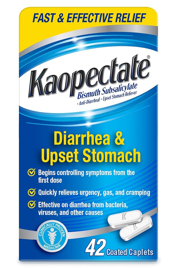 Kaopectate Multi- symptom Anti- Diarrheal & Opsat Mavestigator, 42 kapsler