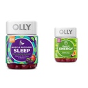 OLLY Muscle Recovery Sleep Gummies, Sleep and Sore Muscle Support, 3 mg Melatonin, Tart Cherry & Daily Energy Gummy, Koffein Free, Vitamin B12, CoQ10, Goji Berry, Voksen Chewable Supplement