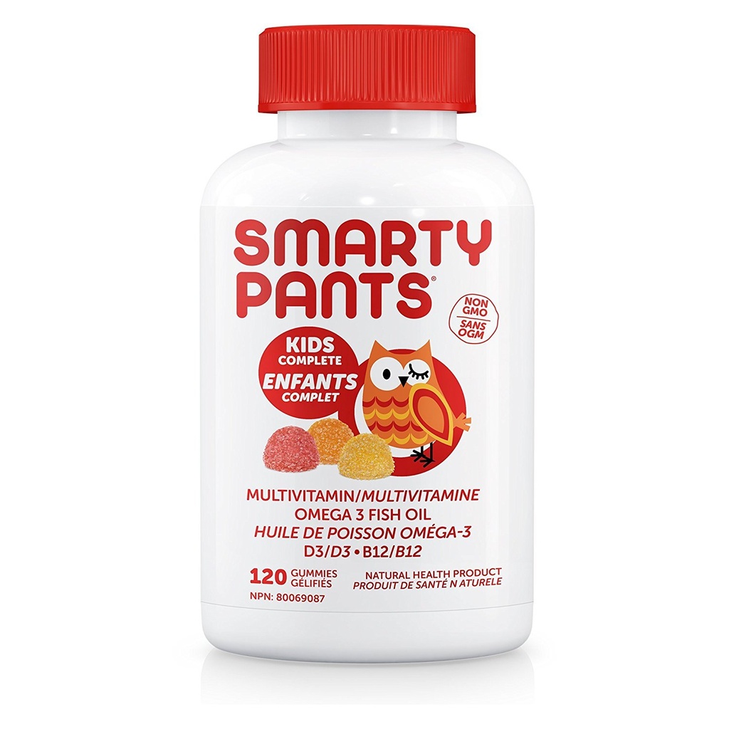 SmartyPants Kids Komplet Lækre Multivitaminer Gummies til børn, 120 Greve