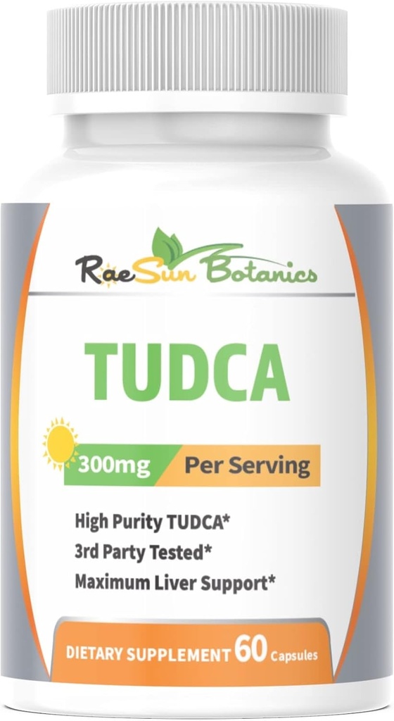 TUDCA (Tauroursodeoxycholsyre), 60 kapsler 300mg Servering Premium kvalitet 3. part testet maksimal leverstøtte