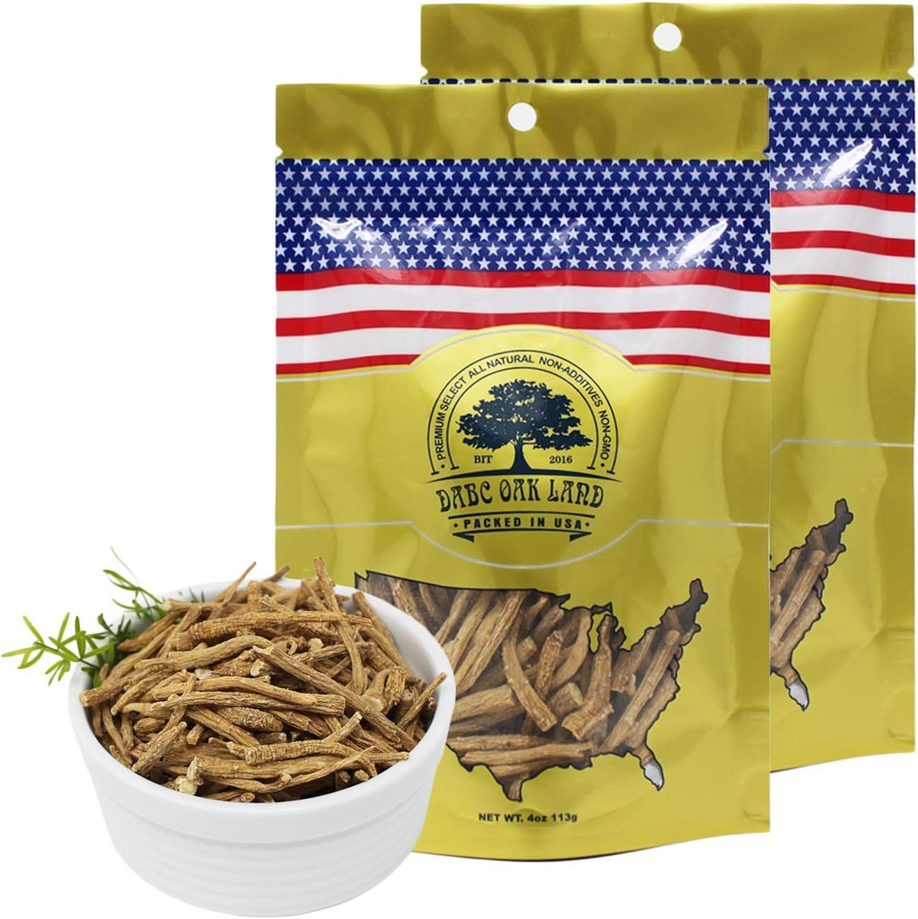 Amerikansk Ginseng fra Wisconsin, Amerikansk Wisconsin Ginseng Branch Root for Tea Measures / Measures Bag Small 4oz / Bag * 2