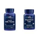 Life Extension Advanced Milk Thistle 120 Softgels og Magnesium 500mg kapsler til leversundhed, Detox støtte, hjerte sundhed, og sunde knogler