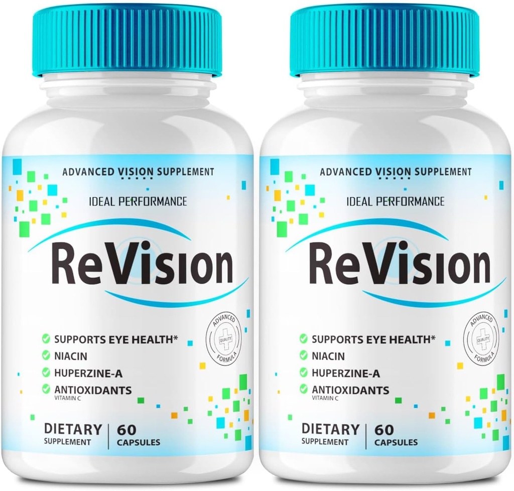IDEAL YDEEVNE (2 Pack) Revision Eye supplement piller Avanceret Vision 2.0 Eye Care Complex Vitamin kapsler Pro (120 kapsler)
