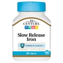 21. århundrede Slow Release Iron Tablets, 60 Greve