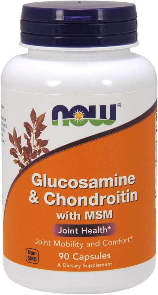 Now Foods Glucosamin & Chondroitin med MSM, 90 Greve