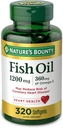 Nature 's Bounty Fish Oil Softgels 1200 mg, 320 Count