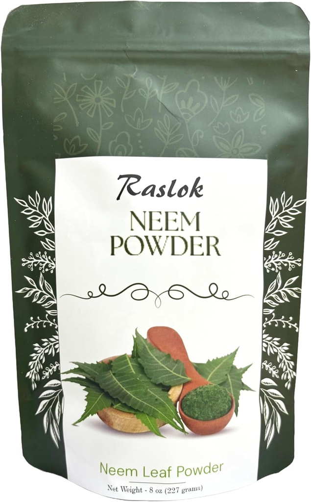 Neem Pulver • 124; 100% Pure og Natural Neem Pulver • 124; Meget bitter Neem Supplement for hud, hår og afvænning (8 oz)