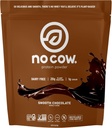 No Cow Vegan Protein Powder, Chocolate, 20g Plant Based Protein, Recyclable Bag, Dairy Free, Soy Free, No Sugar Added, Keto Friendly, Gluten Free, naturligt sødet, Ikke GMO, Kosher, 1,74 Pound