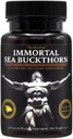 Immortal Sea Buckthorn Kapsler - Ancient Power, moderne Vitality for mænd og kvinder med Omega 3, 6, 7, 9, og antioxidanter til strålende hud, energi og immunforsvar.