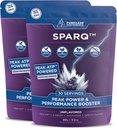 SPARQ Peak ATP Power & Performance Booster - 500mg ATP, D- Ribose, DMG & NAD + - øger muskelmasse, energi, Stamina, Styrke & Inddrivelse - Caffe- Free Pre- Workout Powder - 60 Serveringer - Unflavored