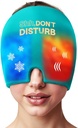 Migræne Relief Cold Cap - Genanvendelig Gel Ice Pack Head Wrap for Hovedpine, Puffy Eyes, Sinus Pressure, Handover - 360 ° Kompression Migræne Hat for Kvinder & Mænd - Køling Cap for Spænde & Stress Relief