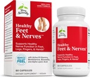 Terry Naturally Healthy Feet & Nerves - Herbal Supplement with Bioactive Vitamin B12 - Circulation & Nerve Health Support Supplement - Vegan Capsules with Boswellia Serrata - 60 Capsules