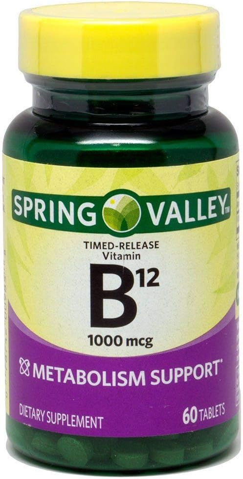 Spring Valley - vitamin B-12, 1000 mcg, 60 tabletter
