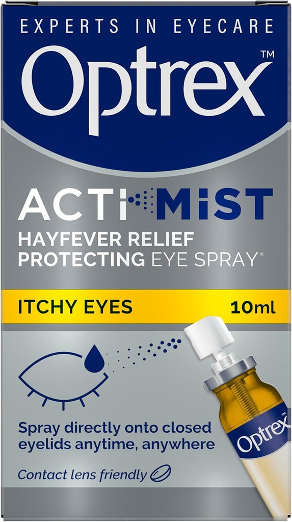 Optrex ActiMist 2- in-1 Eye Spray til Itchy Plus Watery Eyes - 10 ml af Optrex