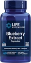 Life Extension Blueberry Extract kapsler, understøtter kognitiv & hukommelse sundhed, hjælper med at opretholde allerede sunde kolesterolniveauer, bekæmper oxidativ stress, glutenfri, ikke-GMO, vegetar, 60 kapsler