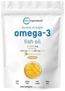 Micro Ingredients Omega 3 Fish Oil Supplements 3,000mg Per Serving, 240 Softgels against 124; Lemon Flavored - Burplesness against 124; EPA 540mg + DHA 360mg against 124; Deep Sea Fish