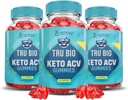 (3 Pack) Tru Bio Keto ACV Gummies Advanced Formel 1000MG TruiBIo Keto Gummies Apple Cider Vinagar Formuleret med Pomegranate Beet Juice Powder B12 Vegan Non GMO 180 Gummys