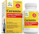 Terry naturligt Curamin ekstra styrke - Curcumin & Boswellia supplement til sund cirkulation støtte - gurkemeje supplement til støtte Joints, Muscle Health & Enphin produktion - 120 tabletter