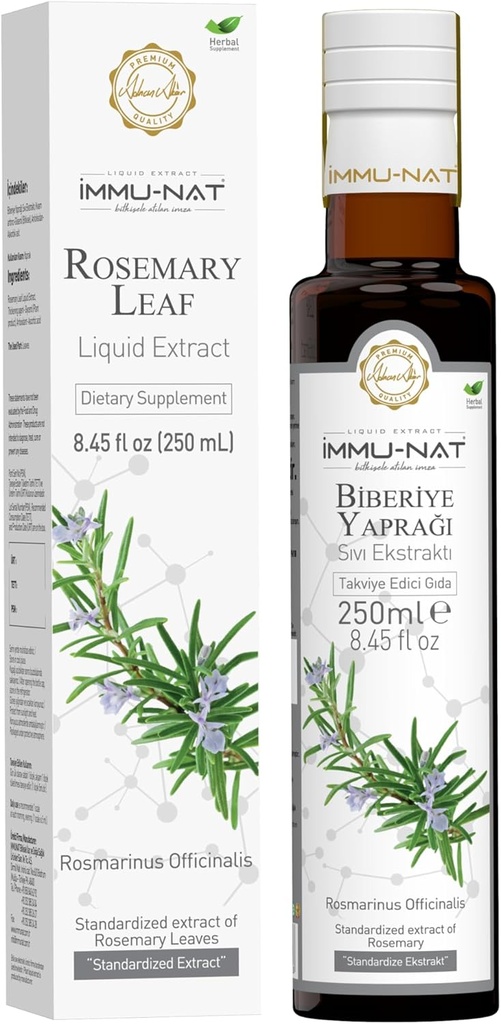 Rosemary Leaf Extract Liquid Supplement - (8.50 oz) - Forbedret hukommelse og fokus, urteformel
