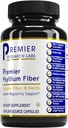 Premier Research Labs Premier Psyllium Fiber - Psyllium Husk Kapsler, High Fiber Pills til voksne, for kvinder & mænd, Daglig støtte til fordøjelse - 180 Vegetariske Kapsler