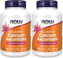 Now Supplements, Calcium Ascorbat Powder, Buffered, Antioxidant Protection *, 8 -Ounce (pakke med 2)