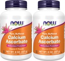 Now Supplements, Calcium Ascorbat Powder, Buffered, Antioxidant Protection *, 8 -Ounce (pakke med 2)